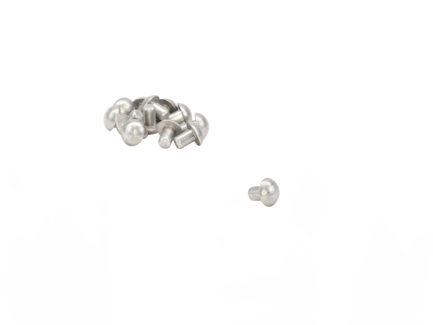 Rivets, solid and semi-tubular