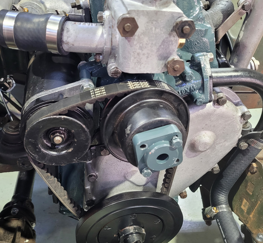 Distance piece for fan pulley, Series 1 80"