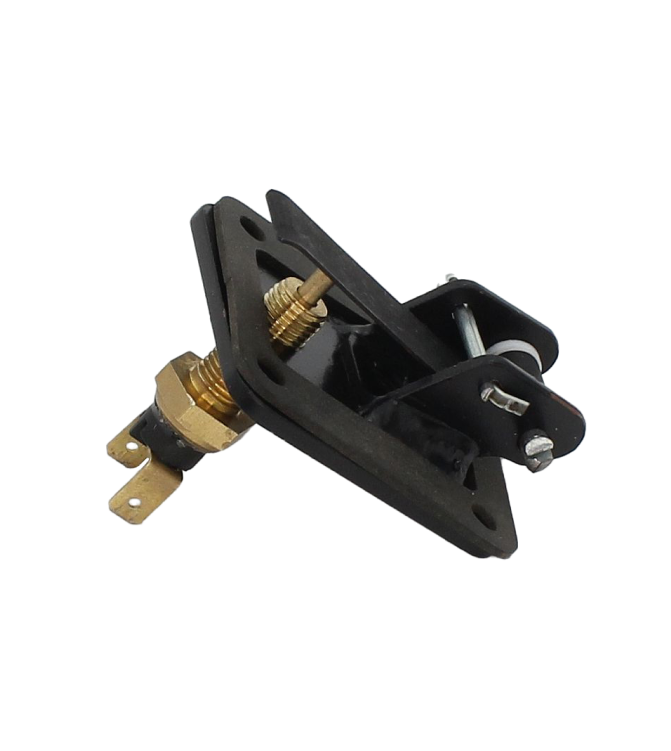 Brake light switch assembly for boosted brake pedal tower.