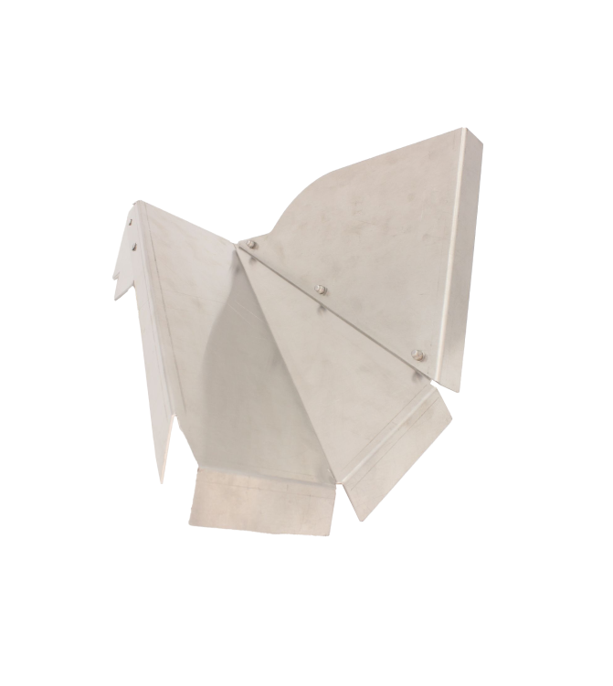 Trim panel (cover plate) for fuel filler LHS