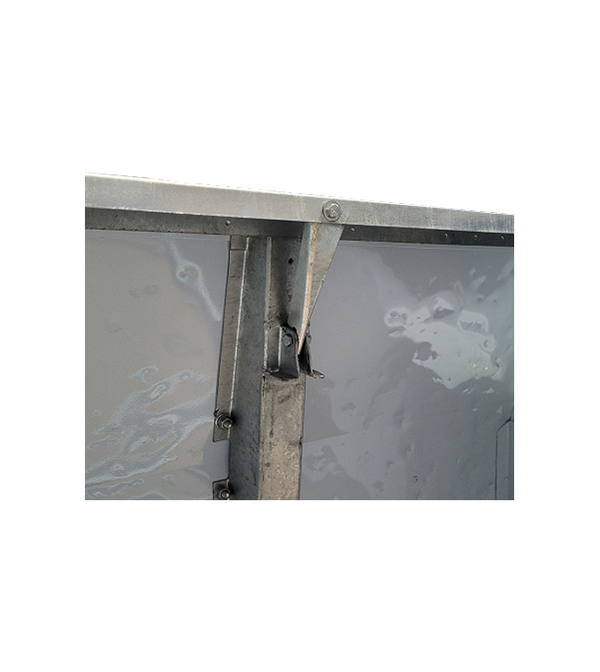 Truck-cab panel brace with fasteners, S2 2a 3, 88"