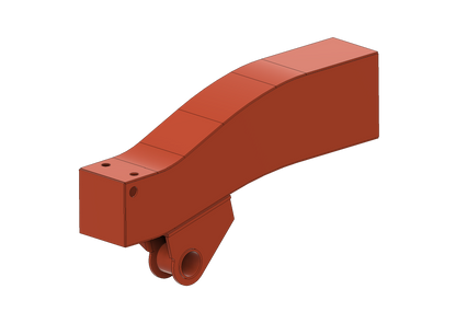 Dumb iron Series 1, 80", narrow spring