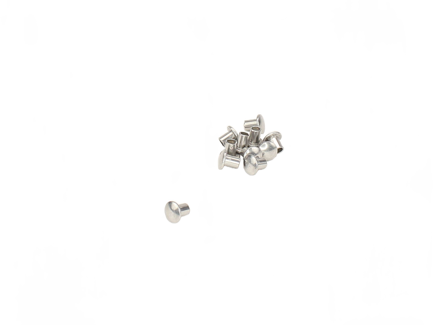 Rivets, solid and semi-tubular