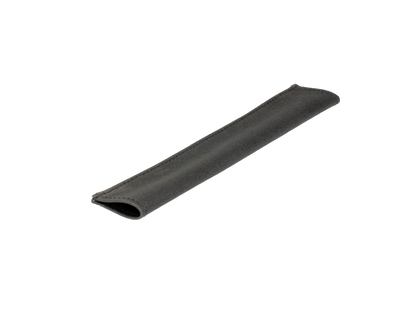 Cover for tailgate chain, black vinyl.