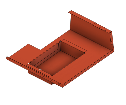 Battery compartment (LHS, passenger's side), seat box, 109"