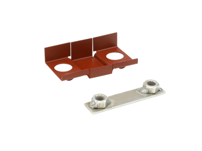 Front door hinge nut plates and cages