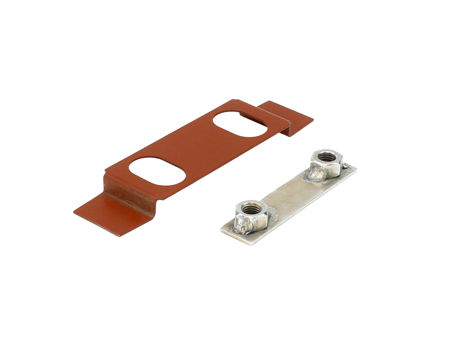 Front door hinge nut plates and cages
