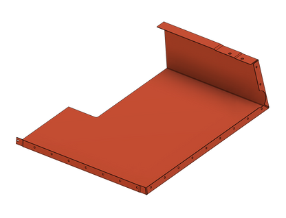 Battery compartment (LHS, passenger's side), seat box, 109"