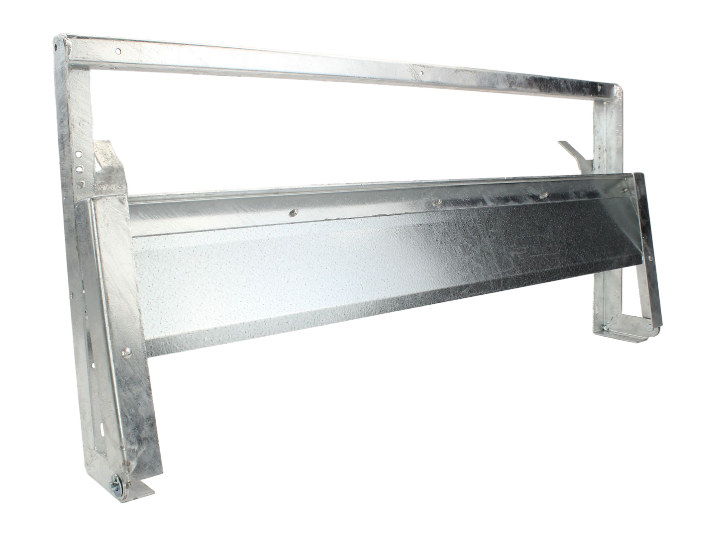 Rear bench seat frame with clips