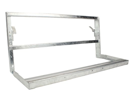 Rear bench seat frame with clips