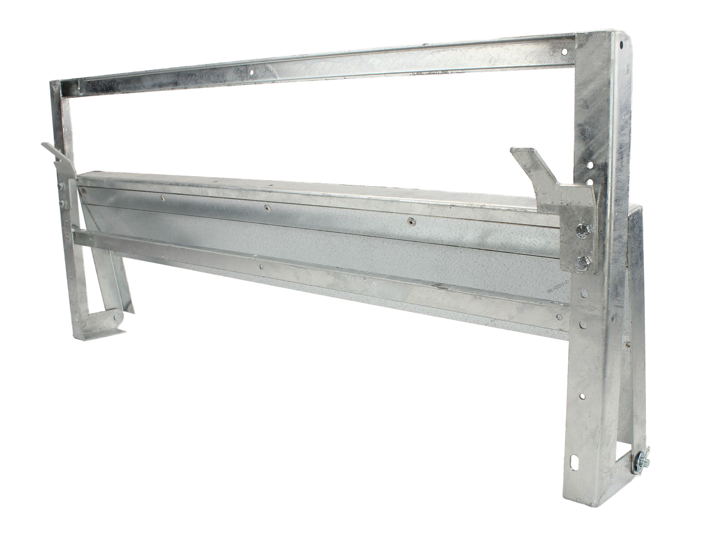 Rear bench seat frame with clips