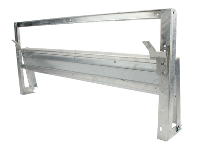 Rear bench seat frame with clips