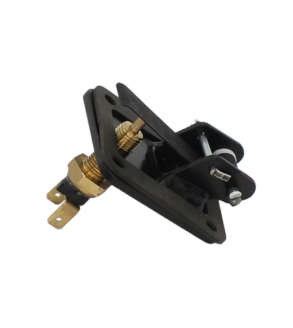 Brake light switch assembly for boosted brake pedal tower.