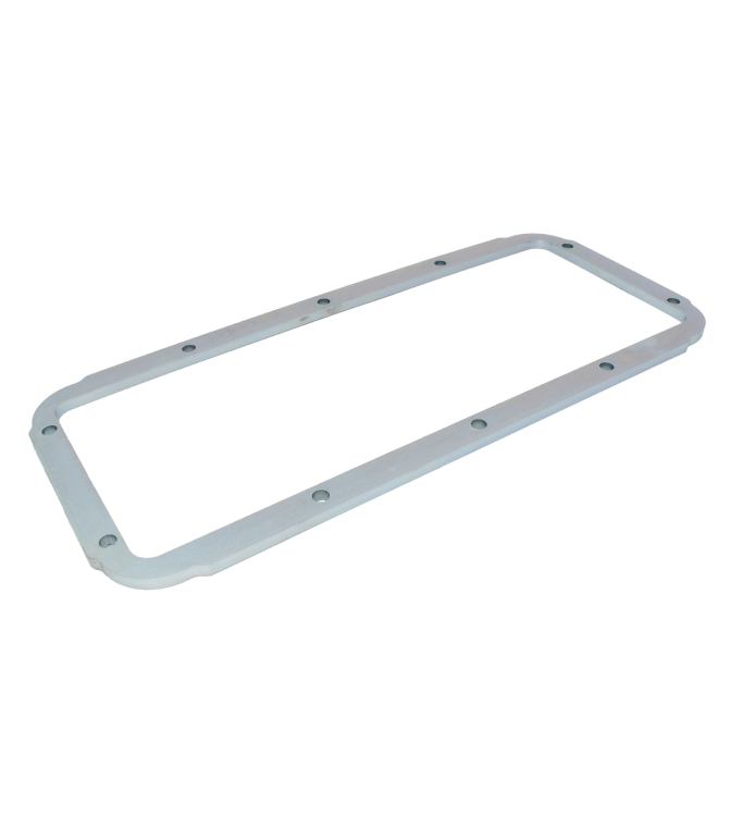 Transmission/transfer case sump reinforcing plate